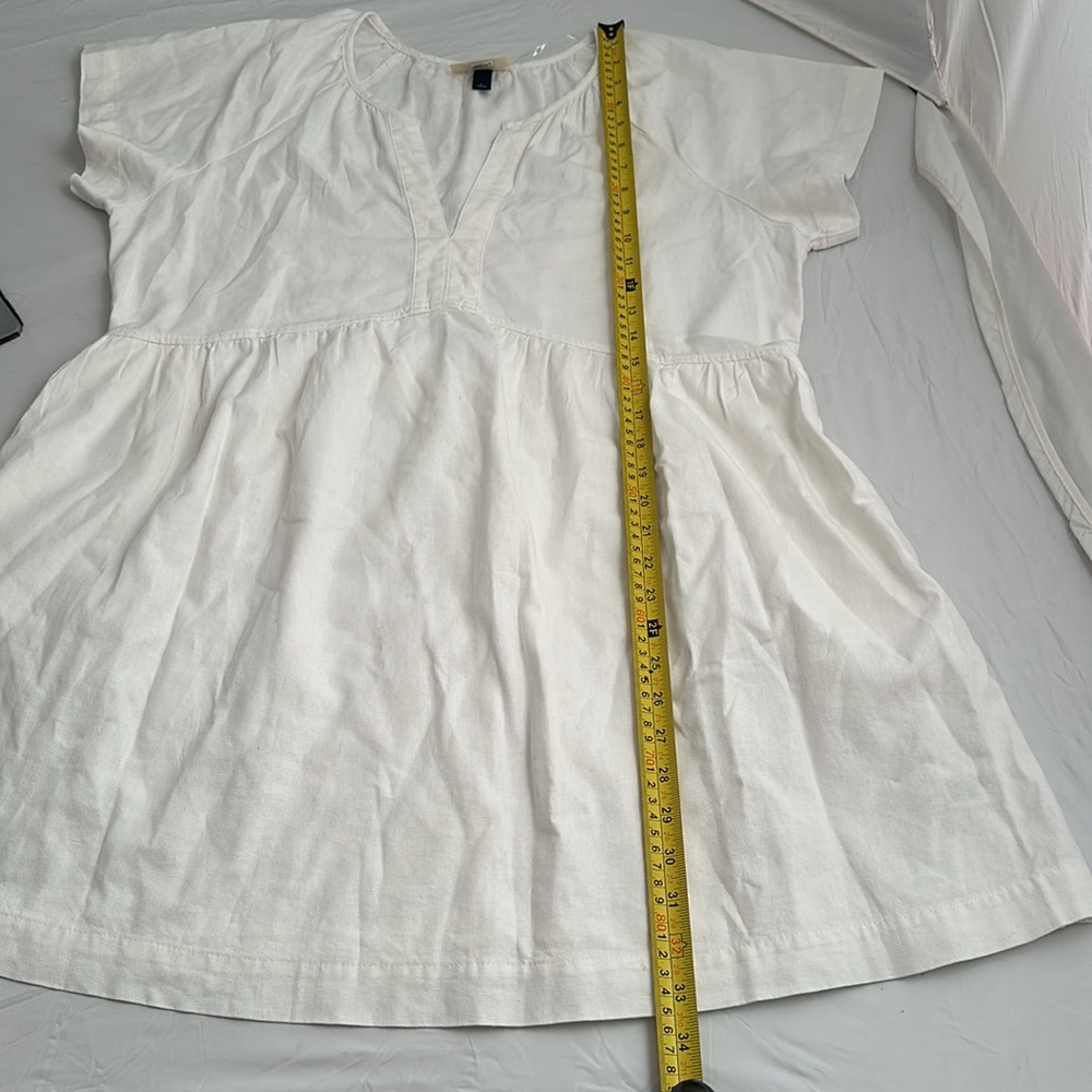 Universal Thread White Split V-Neck Empire Waist … - image 6